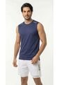 Camiseta Deportiva Azul Manga Sisa Para Hombre de Belife