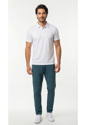 Camiseta Polo Deportivo Blanco Para Hombre