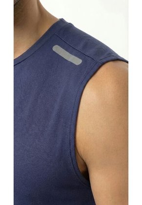 Camiseta Deportiva Azul Manga Sisa Para Hombre