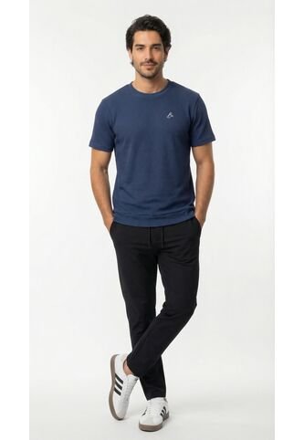 Camiseta Azul Manga Corta Para Hombre Belife