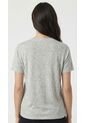 Camiseta Gris Manga Corta Para Mujer de Belife