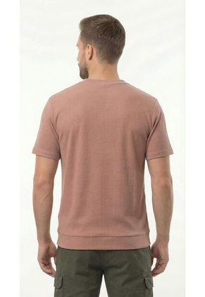 Camiseta Piel De Melocotón Manga Corta Para Hombre