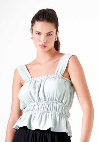 Blusa Manga Sisa Con Recogido Belife