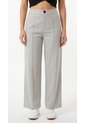 Pantalón Gris En Lino Para Mujer de Belife
