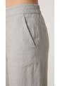 Pantalón Gris En Lino Para Mujer de Belife