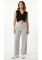 Pantalón Gris En Lino Para Mujer de Belife