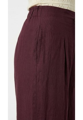 Pantalón Vino Amplio Para Mujer