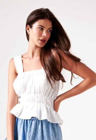 Blusa Manga Sisa Con Recogido Belife