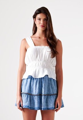 Blusa Manga Sisa Con Recogido