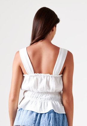 Blusa Manga Sisa Con Recogido