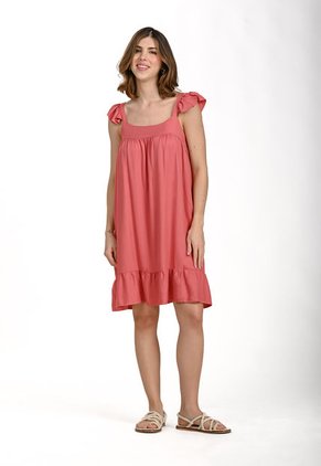 Vestido Manga Sisa Rojo Con Boleros Para Mujer