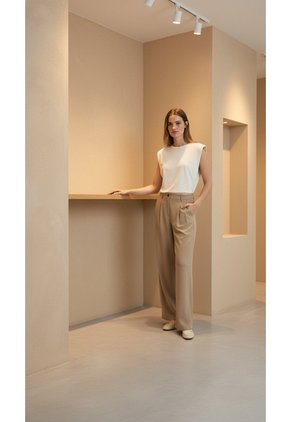 Camiseta Manga Sisa Ivory Para Mujer