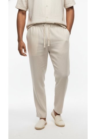 Pantalón Slim Semilla En Lino Para Hombre Belife