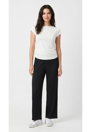 Camiseta Blanca Manga Sisa Para Mujer