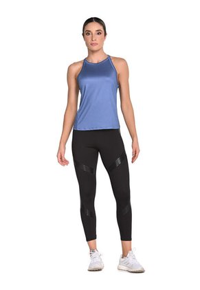 Camiseta Manga Sisa Azul En Poliéster Para Mujer