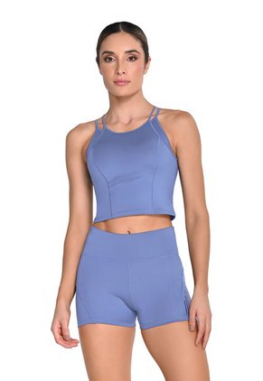 Camiseta Sisa Top Interno Azul En Poliéster Para Mujer