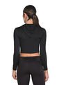 Buzo Con Cortes Decorativos Negro En Poliéster Para Mujer de Belife