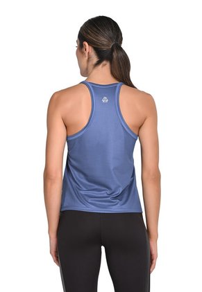 Camiseta Manga Sisa Azul En Poliéster Para Mujer