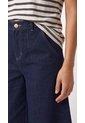 Bermuda Amplia Azul índigo Para Mujer de Belife