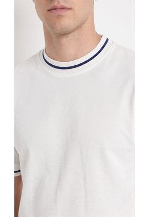 Camiseta Ivory Piqué Manga Corta Para Hombre