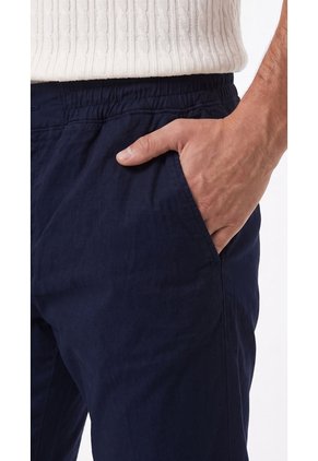 Jogger Azul Oscuro En Drill Para Hombre