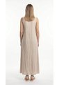 Vestido Largo Arena Con Cuello Nerú Para Mujer de Belife