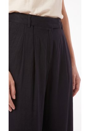 Pantalón Negro Fit Ancho Para Mujer