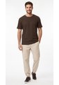 Camiseta Café Texturizada Para Hombre de Belife