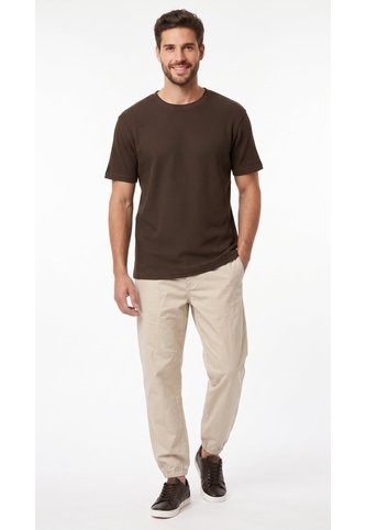 Camiseta Café Texturizada Para Hombre Belife
