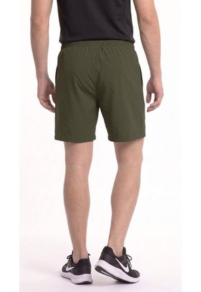 Pantaloneta Deportiva Verde Oscuro Para Hombre