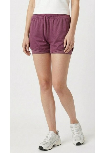 Short Running Vino Para Mujer Con Ciclista Interno