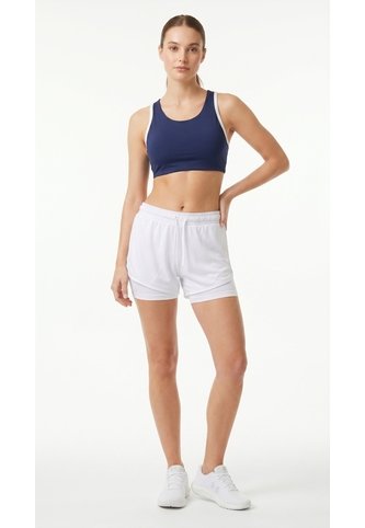 Short Running Blanco óptico Para Mujer Con Ciclista Interno Belife
