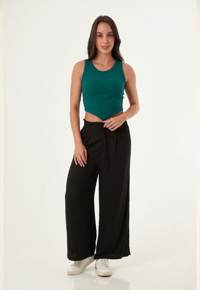 Camiseta Manga Sisa Verde Para Mujer