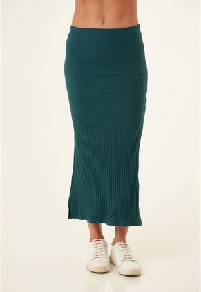 Falda Larga Verde Para Mujer