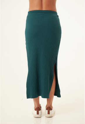 Falda Larga Verde Para Mujer