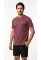 Camiseta Deportiva Burgundy Manga Corta Para Hombre de Belife