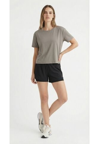 Short Deportivo Negro Con Ciclista Interno Para Mujer Belife