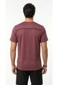 Camiseta Deportiva Burgundy Manga Corta Para Hombre de Belife