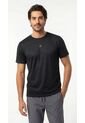 Camiseta Deportiva Negra Manga Corta Para Hombre de Belife