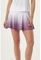 Falda Deportiva Sublimada Lila Con Ciclista Interno Para Mujer de Belife