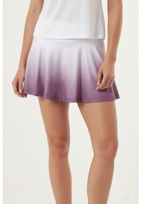 Falda Deportiva Sublimada Lila Con Ciclista Interno Para Mujer