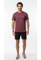Camiseta Deportiva Burgundy Manga Corta Para Hombre de Belife