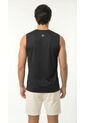 Camiseta Deportiva Negra Manga Sisa Para Hombre de Belife
