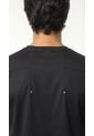Camiseta Deportiva Negra Manga Corta Para Hombre de Belife