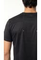 Camiseta Deportiva Negra Manga Corta Para Hombre de Belife