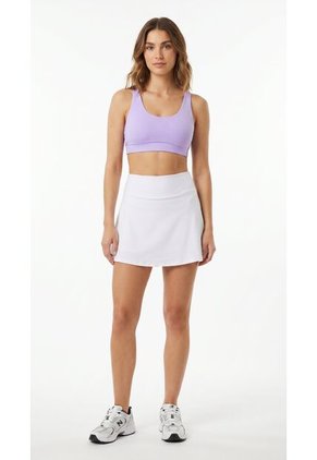 Falda Deportiva Blanca Con Ciclista Interno Para Mujer