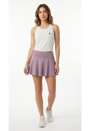 Falda Deportiva Lila Con Ciclista Interno Para Mujer
