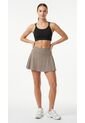 Falda Deportiva Taupe Para Mujer Con Ciclista Interno de Belife