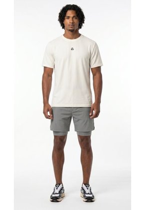 Camiseta Deportiva Cruda Manga Corta Para Hombre