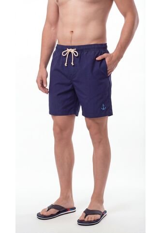 Pantaloneta Playera Azul Oscuro Para Hombre Belife